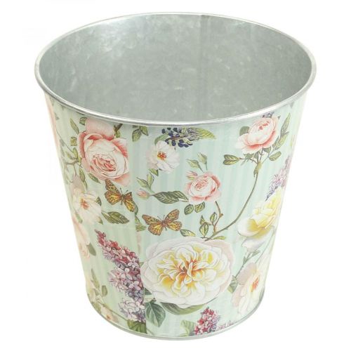 Floristik24 Sadzarka do róż do doniczek metalowa letnia Ø15,5 cm wys. 15 cm