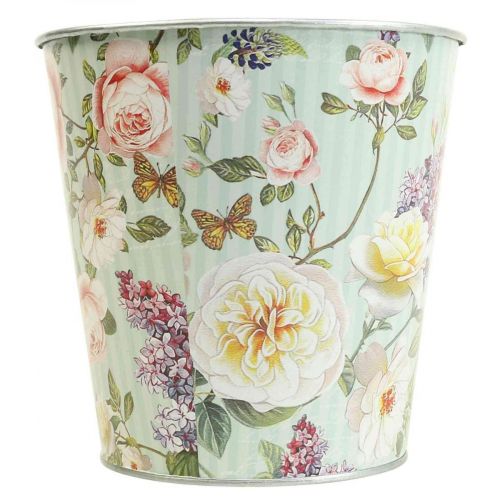 Floristik24 Sadzarka do róż do doniczek metalowa letnia Ø15,5 cm wys. 15 cm