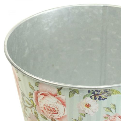 Floristik24 Sadzarka do róż do doniczek metalowa letnia Ø15,5 cm wys. 15 cm