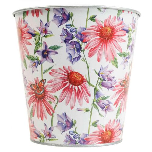 Floristik24 Doniczka wiosenna dekoracja metalowa doniczka Ø15,5cm W15cm