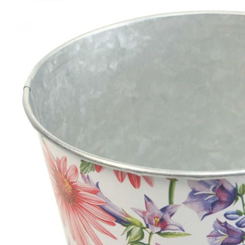 Floristik24 Doniczka wiosenna dekoracja metalowa doniczka Ø15,5cm W15cm