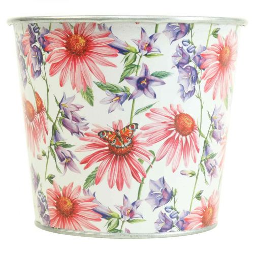 Produkt Doniczka wiosenna dekoracja metalowa doniczka Ø12cm W10,5cm