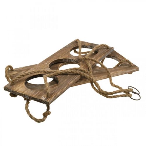 Produkt Uchwyt na doniczkę wiszący rustykalny kosz wiszący 50,5×20×100cm