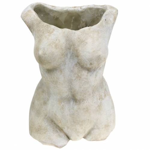 Floristik24 Doniczka Torso Female Grey 19×13,5cm H27cm