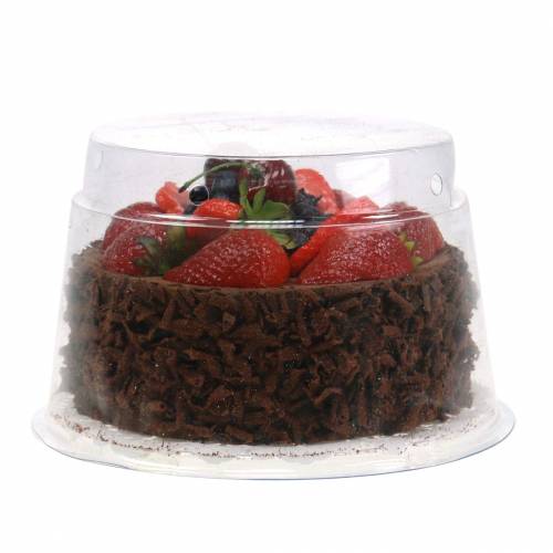Floristik24 Sztuczny tort czekoladowy Ø15cm W11.5cm