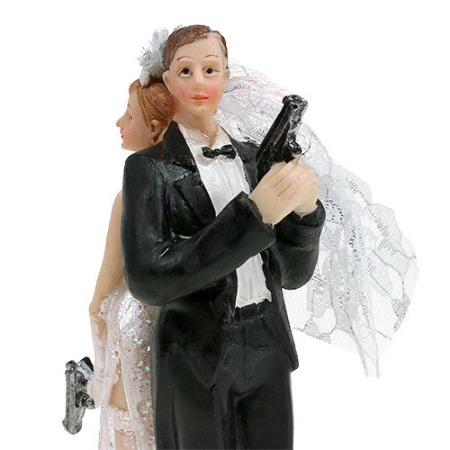 Produkt Figurka panny młodej i pana młodego na torcie 15,5cm