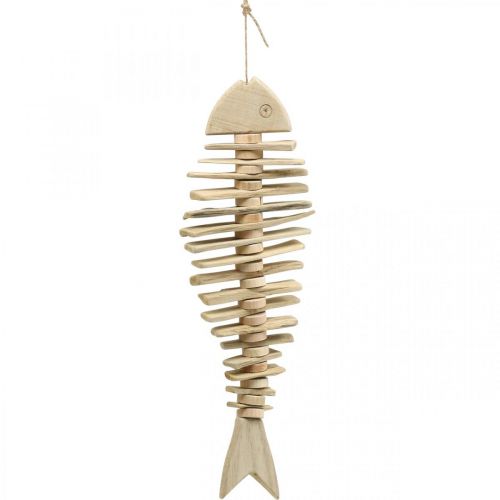 Floristik24 Deco ryby driftwood natura, letnia dekoracja do powieszenia morskiego L59cm