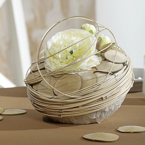 Produkt Kula z pianki kwiatowej sucha pianka kwiatowa szara Ø7cm 20 szt