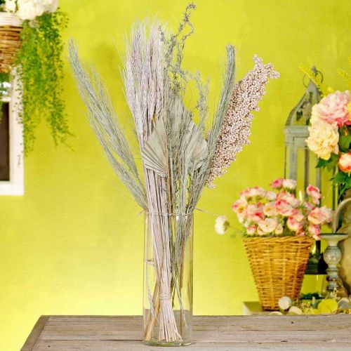 Floristik24 Suszone kwiaty Exotics White-Nature Mix, suszona mieszanka florystyczna