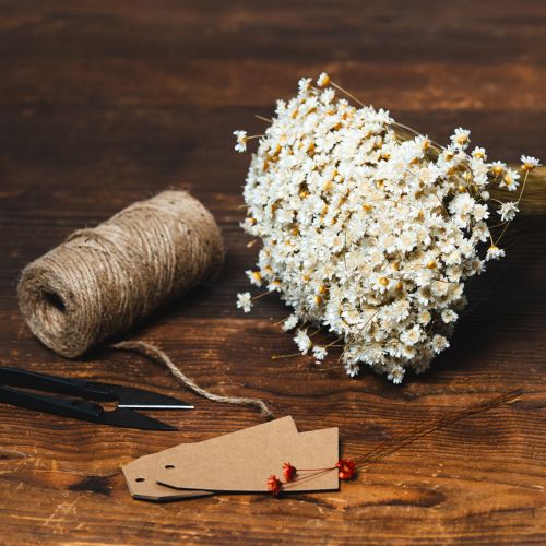 Produkt Bukiet z suszonych kwiatów, delikatne kwiaty do naturalnej dekoracji domu, 44 cm