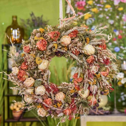 Produkt Bukiet suszonych kwiatów zbóż i maków dekoracja sucha 60cm 100g