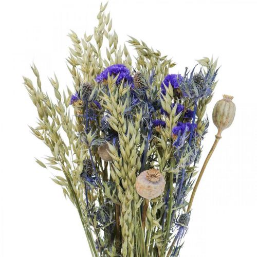 Bukiet suszonych kwiatów Bukiet kwiatów polnych niebieski W50cm 100g