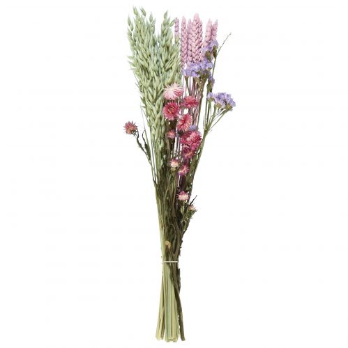 Produkt Bukiet suszonych kwiatów słomianych kwiatów plażowych liliowo-różowych 58cm