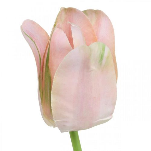 Tulipan sztuczny różowy kwiat łodygi W67cm