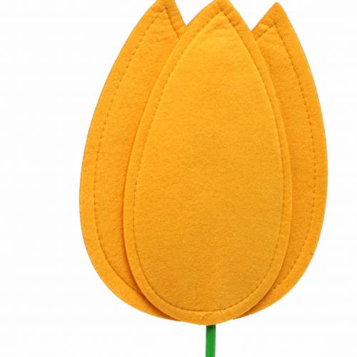 Produkt Filcowy kwiat tulipan żółty H68cm