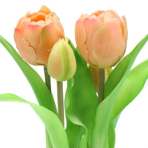 Floristik24 Tulipan Real Touch Peach 23cm