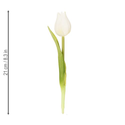 Produkt Sztuczny tulipan, realistyczna dekoracja, trwały jedwabny kwiat do domu, 21 cm, 6 sztuk