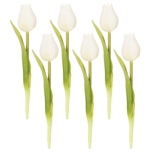 Produkt Sztuczny tulipan, realistyczna dekoracja, trwały sztuczny kwiat do domu, 21 cm, 6 sztuk