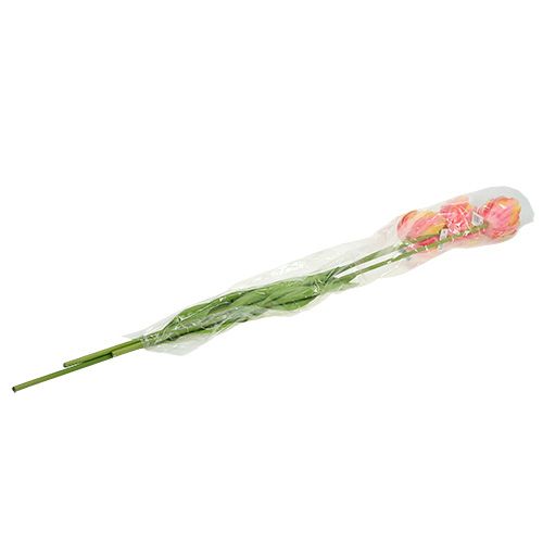 Floristik24 Tulipany różowo-żółte 86cm 3szt.