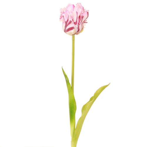 Produkt Tulipany sztuczne tulipany papugi fioletowy bukiet z 5 kwiatami 40cm