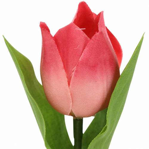 Floristik24 Tulipan Mix Kwiatów Sztucznych Różowy Morelowy 16cm 12szt.