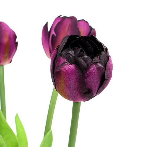 Floristik24 Bukiet Tulipanów 43cm Fioletowy