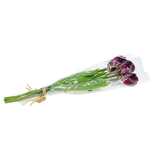 Floristik24 Bukiet Tulipanów 43cm Fioletowy