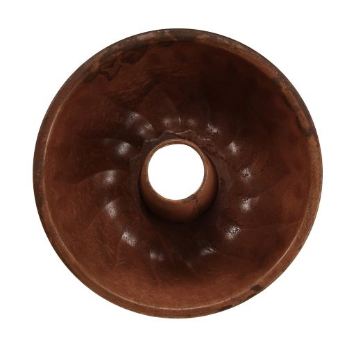 Floristik24 Doniczka rdzawa forma do ciasta dekoracja kuchni metalowa Ø23cm W12cm