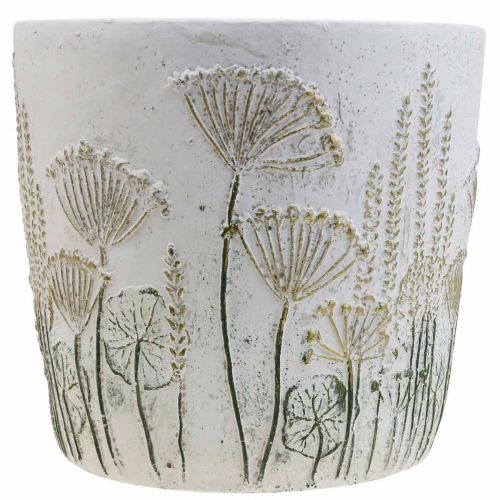 Floristik24 Sadzarka Duża Doniczka Ceramiczna Białe Złoto Ø20.5cm W20cm