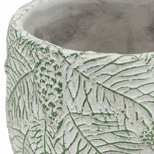 Produkt Sadzarka ceramiczna zielona biała szara gałęzie jodły Ø13,5cm W13,5cm