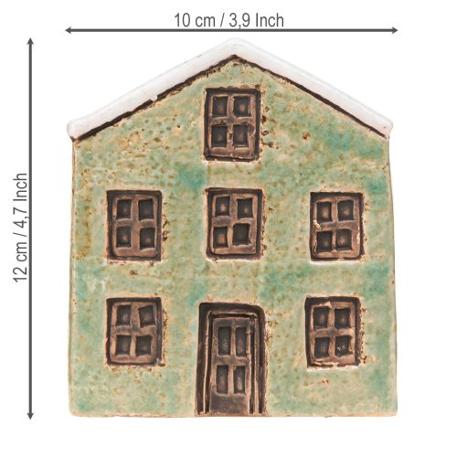 Produkt Doniczka ceramiczna Domek adwentowy Mięta Biała 10×10×12cm