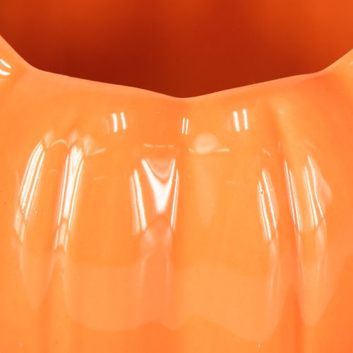 Floristik24 Doniczka ceramiczna dynia pomarańczowa Ø9,5cm wys.6,5cm 4 szt.