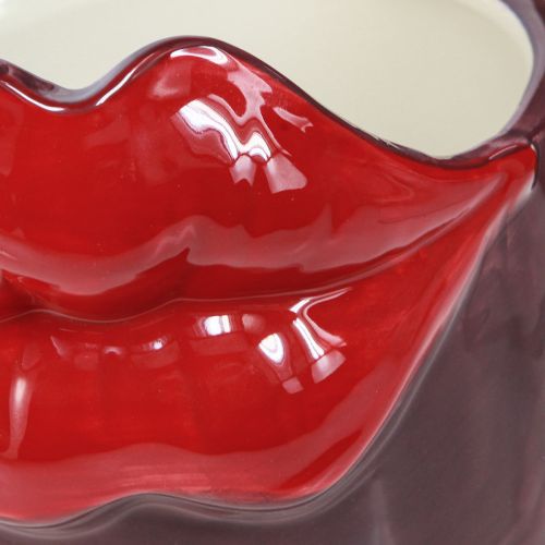 Floristik24 Sadzarka Ceramiczny wazon z całowaniem w usta Różowy Fioletowy Ø14,5cm 2szt