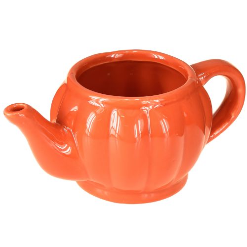 Floristik24 Doniczka ceramiczna czajniczek pomarańczowy mix 15×9×6,5cm 2 szt.