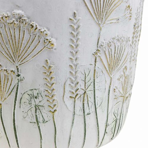 Produkt Doniczka ceramiczna z białego złota Ø17,5 cm wys. 16,5 cm