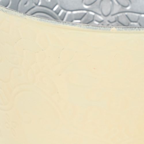 Produkt Doniczka metalowa, pastelowo żółta, Ø16cm H14cm