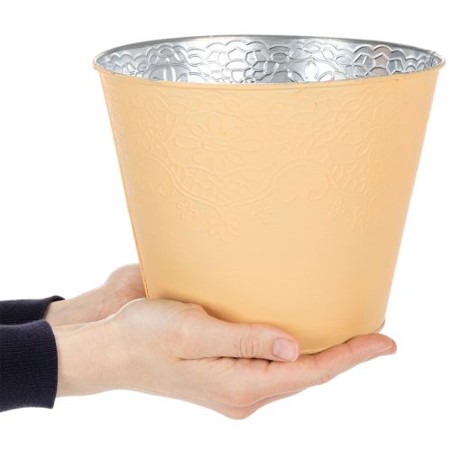 Produkt Doniczka metalowa, pastelowa pomarańczowa, Ø20cm H16cm