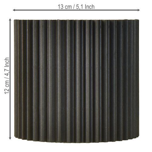 Produkt Doniczka papierowa czarna Ø13cm wys.12cm 4 szt.