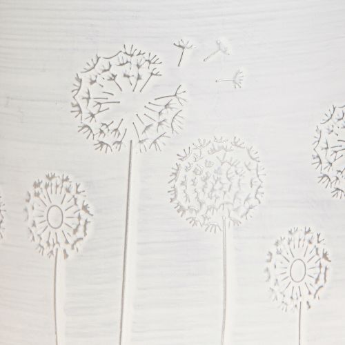 Produkt Doniczka Dandelions Metalowa Biała Ø15,5cm H15,5cm