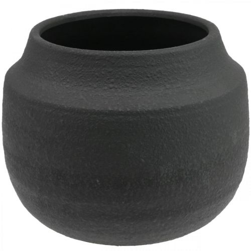 Produkt Sadzarka czarna doniczka ceramiczna Ø27cm W23cm