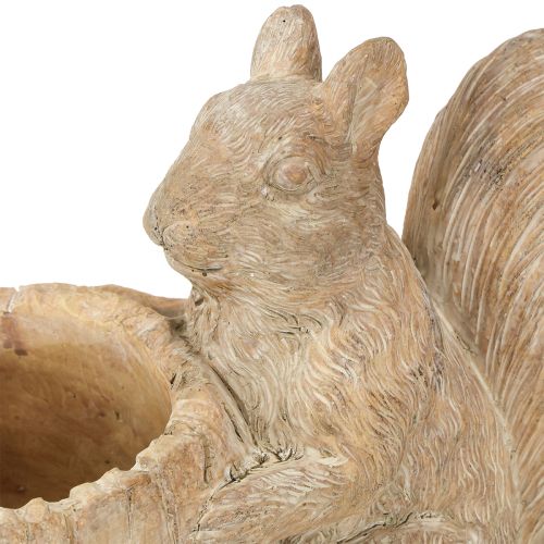 Produkt Doniczka z dekoracją kamienną w kształcie wiewiórki 26×14×19cm