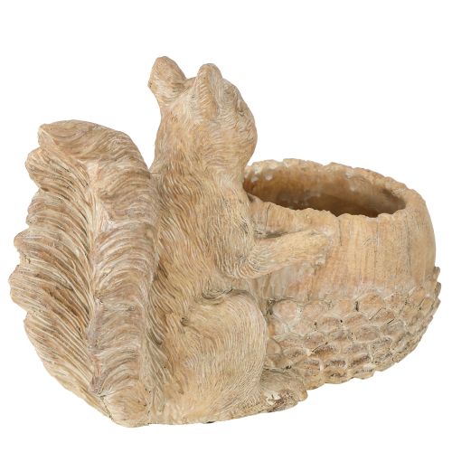 Produkt Doniczka z dekoracją kamienną w kształcie wiewiórki 26×14×19cm