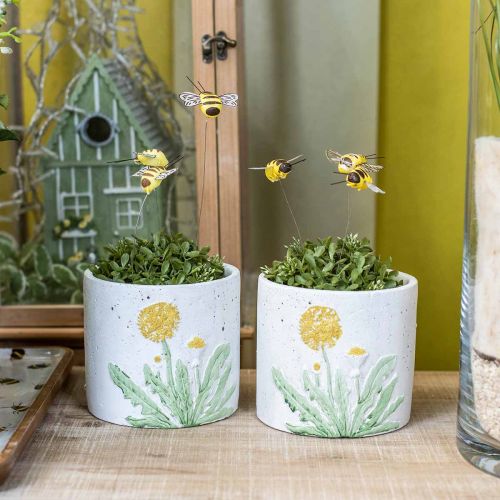 Produkt Doniczka betonowa dmuchawiec letnia dekoracja doniczka Ø12,5cm W11cm 3szt