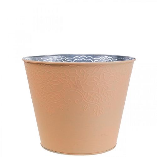 Floristik24 Doniczka metalowa doniczka pastelowa pomarańcza Ø12cm