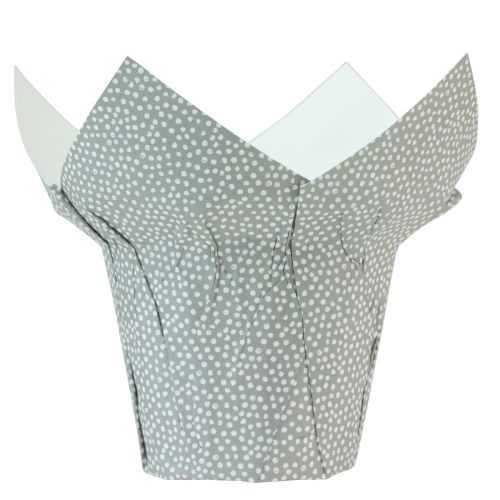 Produkt Doniczka papierowa w kropki opakowanie prezentowe kwiaty Ø9cm W16cm 8 szt