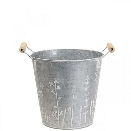 Sadzarka do sadzarki vintage ozdobne metalowe wiadro Ø12cm W10cm