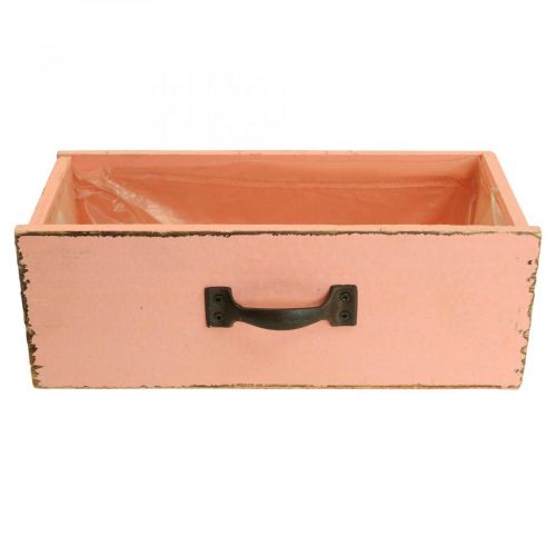 Floristik24 Szuflada do sadzarki drewno deco brzoskwinia 25×13×9cm