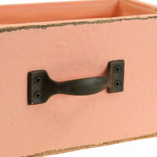 Floristik24 Szuflada do sadzarki drewno deco brzoskwinia 25×13×9cm
