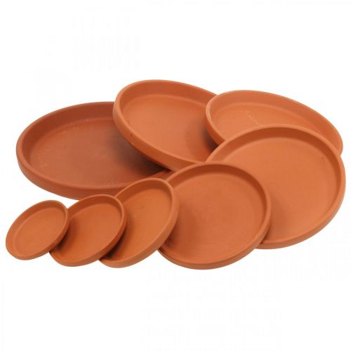 Podstawki ceramiczne, spodki z terakoty Ø6–17,5 cm