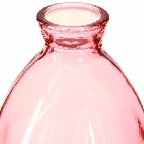 Produkt Wazon wazony cebulkowe mini szkło barwione na różowo Ø7cm H12cm 6 szt